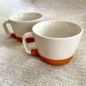 Threshold stoneware pair of coffee mugs